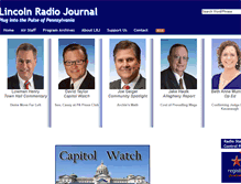 Tablet Screenshot of lincolnradiojournal.com